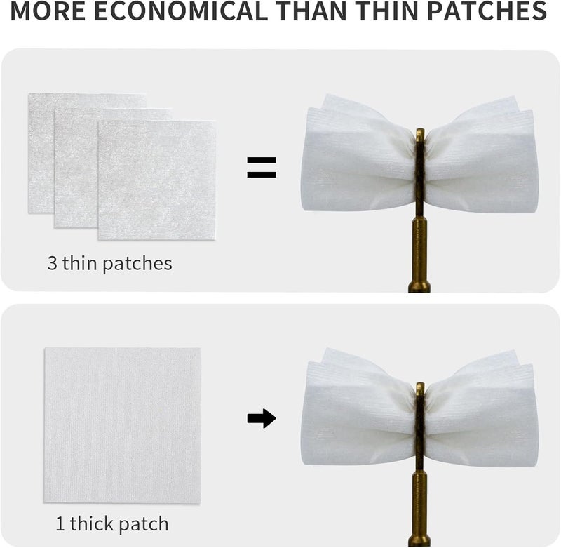 PINGMIC Gun Cleaning Supplies, 2" Lint Free Patches, Highly Absorbent Square Cloth, Fit for Most Caliber Gun Cleaning Kit - Image 4